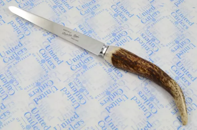 New Genuine Stag Antler Horn Letter Opener Paper Knife Sheffield Stainless Steel