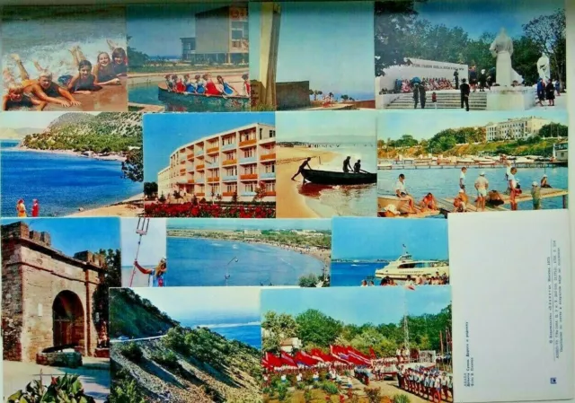 Anapa. Summer Resorts of USSR: 1973 Vintage Photo Postcards Sets of 15 pcs