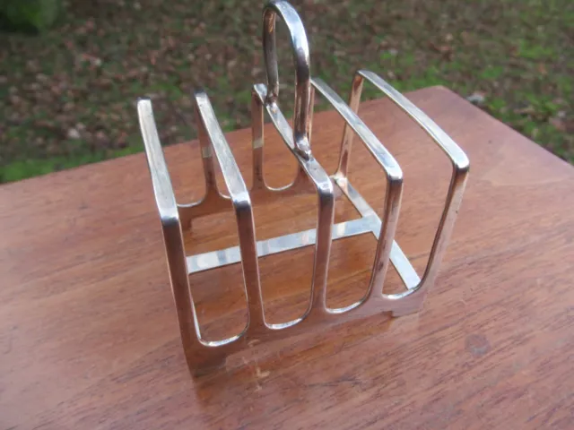 Small Silver Hallmarked 4 Division Toast Rack Sheffield 1929/30 by James Dixon