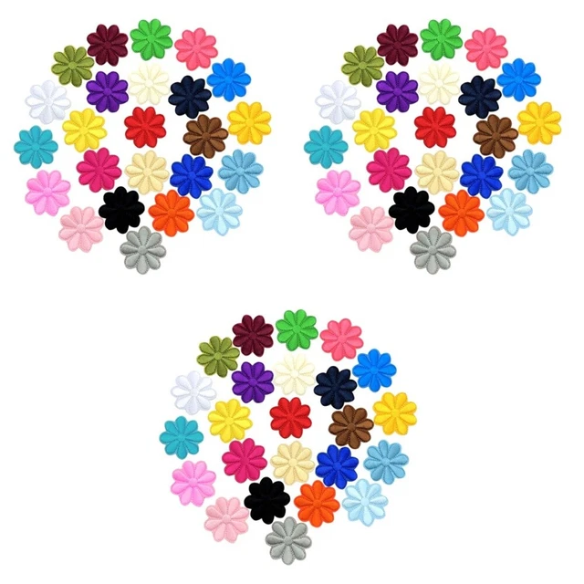 60 stücke sortierte bestickte nähen patch applique kleidung kleid pflanze