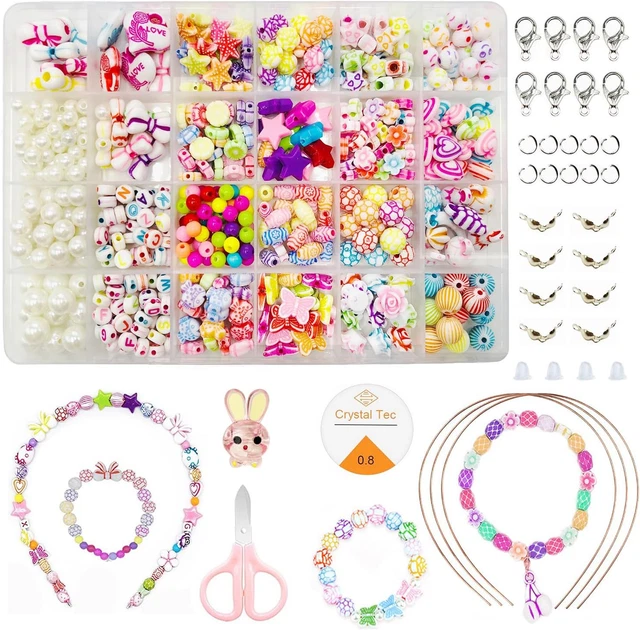 Armband Bastelset Für Kinder | Mit Perlen & Maschine | Ab 3 Jahren | Kreativ Spielzeug Geschenk