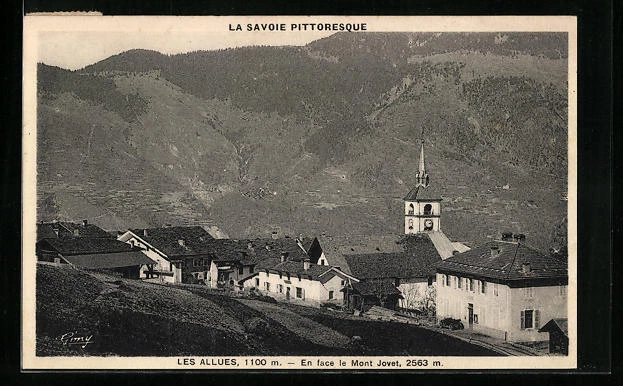 CPA Les Allues, En face le Mont Jovet