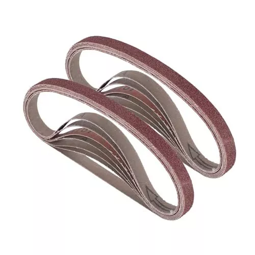 1/2" x 18" Sanding Belts, 320/400/600/800/1000 Fine Gritsn