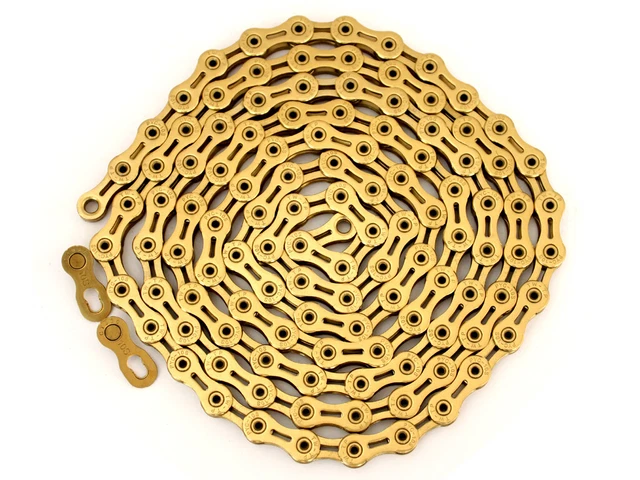 PYC SP1001 X10SL TiN Gold 10 Speed Bike Chain 116L For Shimano