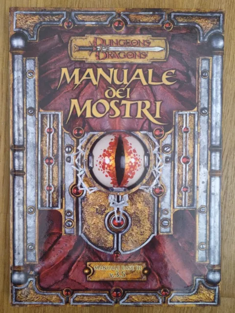 🔱 MANUALE DEI MOSTRI 3.5 🔱 x giocatore D&D del DUNGEONS AND