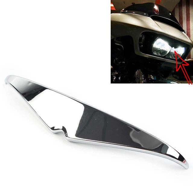 Faro Proiettore Sopracciglia Finitura Palpebre ABS Fit Harley Road Glide FLTRX FLTRU