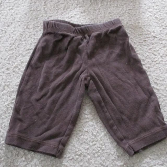 Carters Baby Boy Hooded Jacket Pants Outfit Sz 3M Brown Full Zip 2-Pc Set Infant 5
