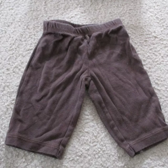 Carters Baby Infant Boy Hooded Jacket Pants Outfit Sz 3M Brown Full Zip 2-Pc Set 5