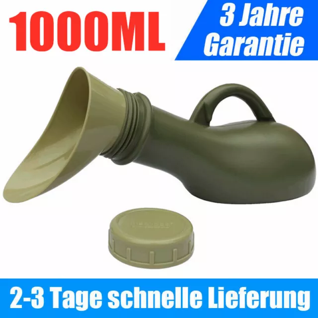 Tragbare Toilette Urinflasche Urinal WC Männer Frau Reise Camping m. Deckel