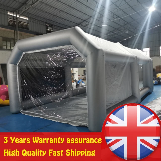 LARGE PORTABLE INFLATABLE Car Spray Paint Booth Car Cover Garage Tent 2