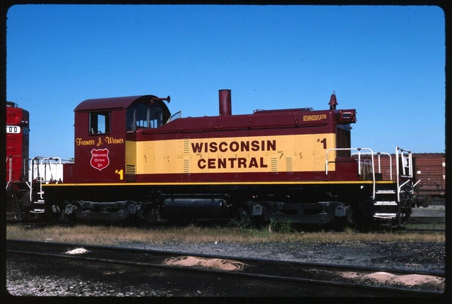 Original Rail Slide - WC Wisconsin Central 1 N Fond du Lac WI 9-7-1994
