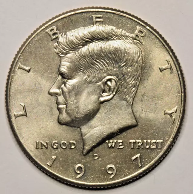 USA 1997 "D" 50¢ (fifty cents) Kennedy half-dollar standard United States coin