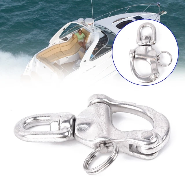 Rapide Release-Boat Ancre Chaîne Eye Acier Pivot Pression Crochet Haut Qualtiy