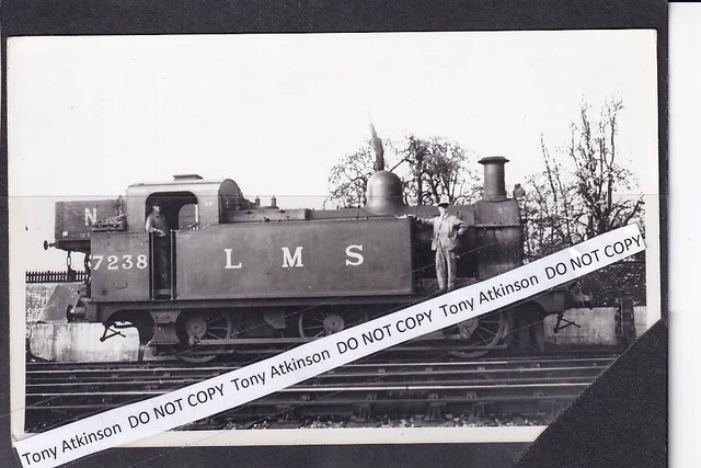 LMS - EX Midland - 3F Class 0-6-0T No. 7238 - Vintage Image - # L10155 ...
