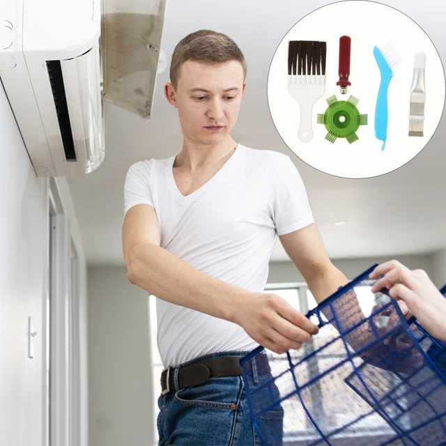 2 Pièces Brosse De Nettoyage Condenseur De Climatiseur, Brosse De Nettoyage Condenseur De Climatiseur Brosse De Bobine De Condenseur Climatiseur Peigne A Condensateur Peigne A Ailettes 97247775