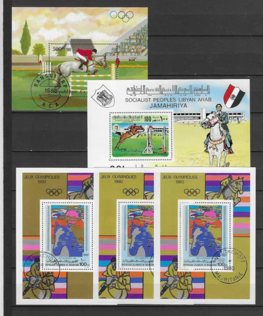 Lot 1559 Springreiten Blöcke Sammlung Alle Welt Gestempelt