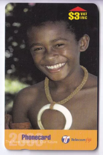 Oceanie  Telecarte / Phonecard .. Iles Fiji 3$ Gpt 27Fjd Enfant Boy 2000