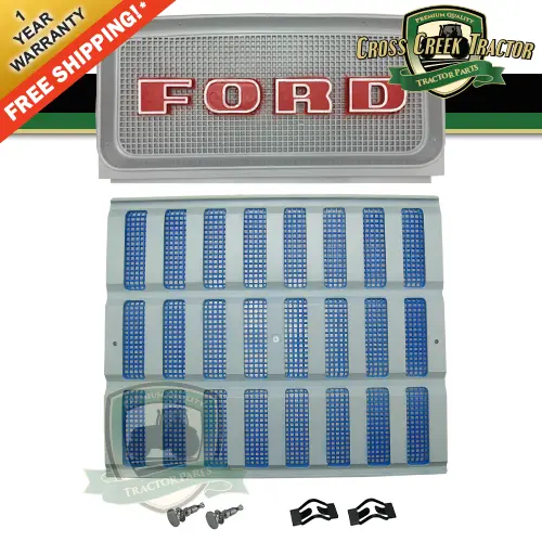 C9NN8A163AG & D1NN8151A Grille Kit w/o Headlight Holes For Ford Tractors 2000+