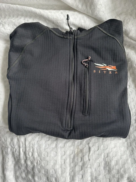 SITKA Womens Fanatic Sitka Black Hoody Size Small Polygiene (70021)
