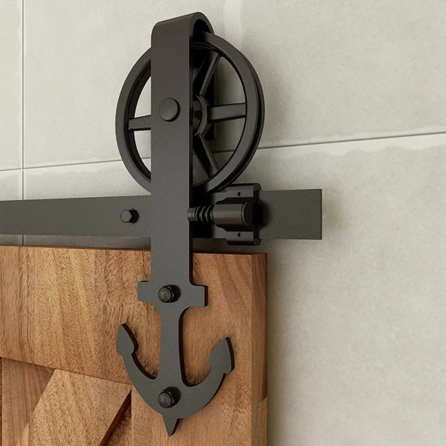 4~20FT Sliding Barn Door Hardware Kit for Single/Double/Bypass Big/Mini Anchor