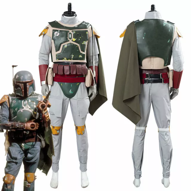 Star Wars Boba Fett Cosplay Costume Halloween Suit Carnival Outfit Uniform