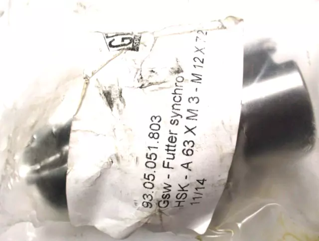 Gewefa HSK-A-63 Filetto Cambio Rapido Supporto M3 - M12 x72 9305051803 LD2434