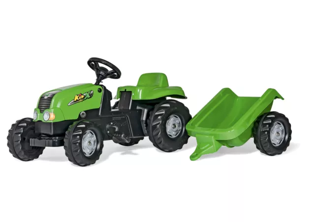 Rolly Toys Trettraktor mit Anhänger, ab 2,5 Jahre, Schlepper, Anhängerkupplung