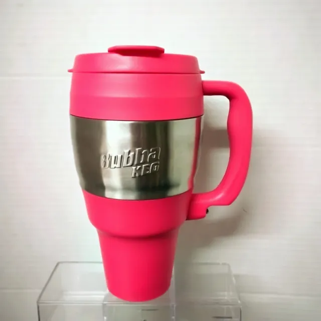 Bubba Keg 34 Oz Travel Mug w/Handle Bottle Opener Dark Pink