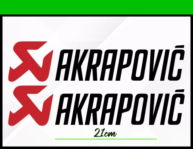 Akrapovic Adesivi 2 Moto Tuning Scarico  Suzuki Yamaha Ktm Ducati Bmw