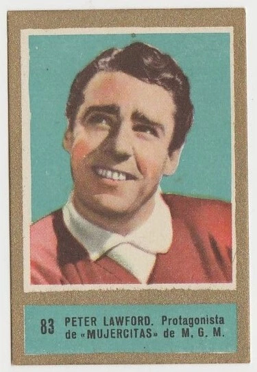 Peter Lawford 1952 Fernando Fuentes Tobacco Card #83 Fedora Film Star E5