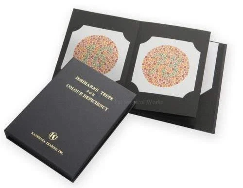Ishihara Test Chart Books for Color Deficiency 38 Plates FREE SHIPPING WORLDWIDE