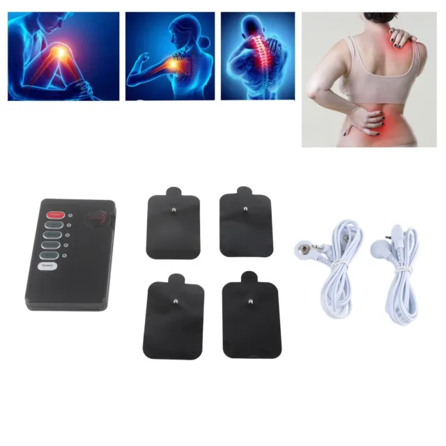 Portable Pulse Massager Reusable Electric Unit Muscle Massager With Replacement