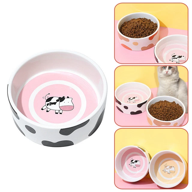 Ceramic Dog Bowls Non-slip Cow Accessories Puppy Water Bowl Cat Bowl