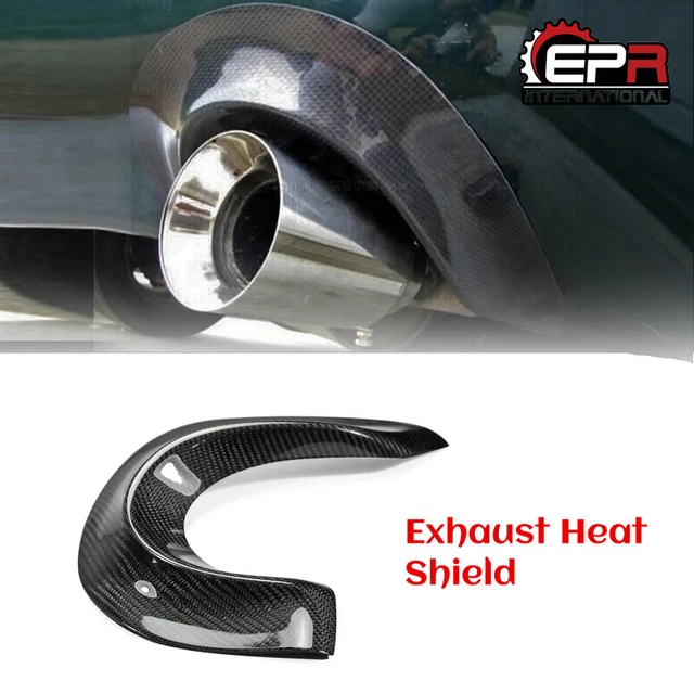 CARBON FIBER REAR Bumper Exhaust Heat Shield Trim Cover For Mazda MX5