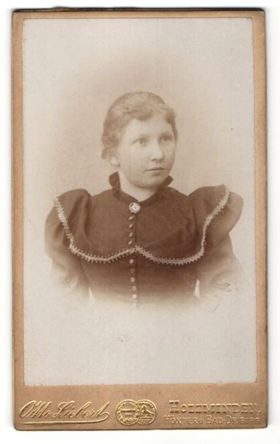 Fotografie Otto Liebert, Holzminden, Portrait Fräulein mit zusammengebundenem H