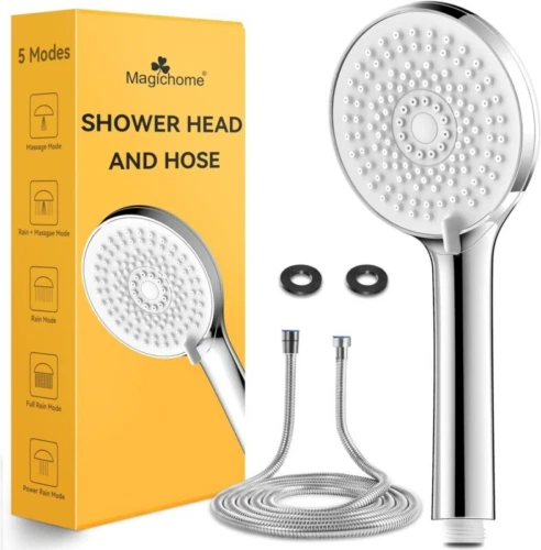 Magichome Doccia e Tubo 2M, Alta Pressione con 5 Argento