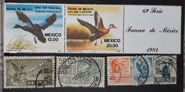 MEXICO -LOTE  de sellos MNH  nuevos y usados , a examen.