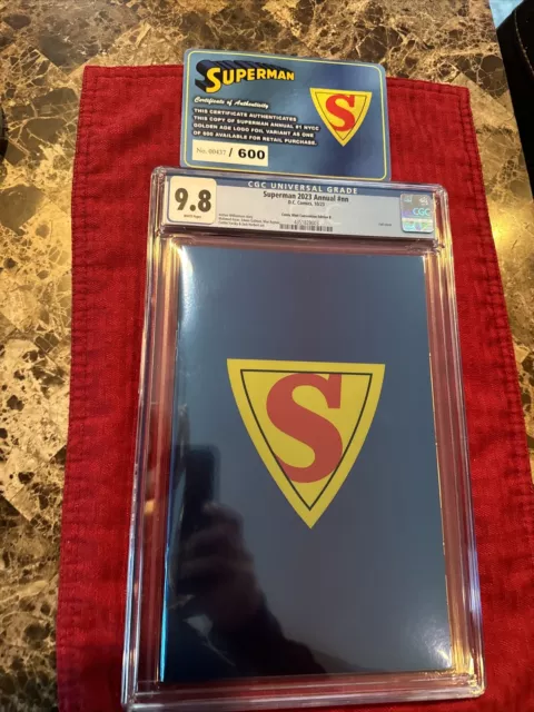 Superman Annual #1 CGC 9.8 NYCC 2023 Golden Age Logo FOIL  LTD 600 In Hand