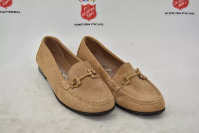 Salvatore Ferragamo Women's Brown Flat Loafers Size 8.5C (8183K)