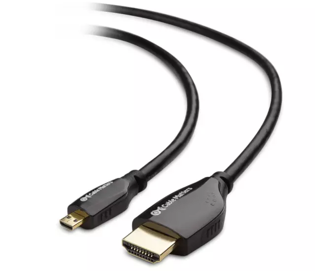 High Speed Long HDMI to Micro HDMI Cable 25 ft (Micro HDMI to HDMI) 4K Resolutio