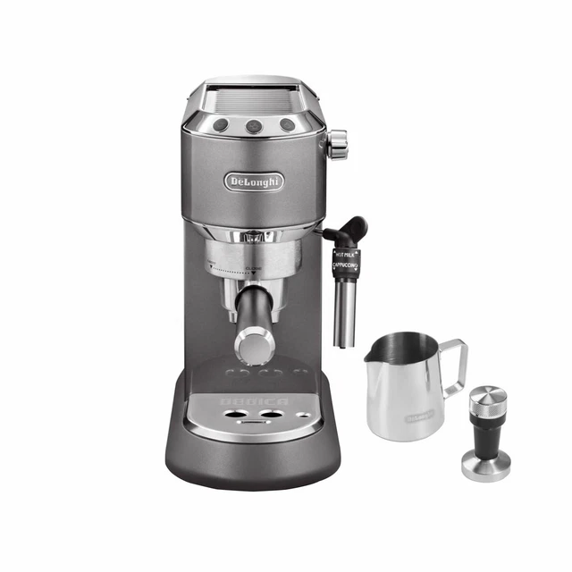 DeLonghi EC 785.GY Dedica Metallics Barista Pack Espressomaschine Siebträger