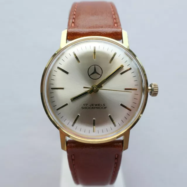 Mercedes Benz Classic Car Accessory Art Deco Bauhaus Design Mechanical Watch