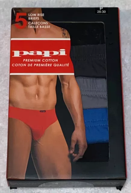 PAPI MENS LOW rise Bikini Briefs 6 pack Size S M L XL 100% Cotton