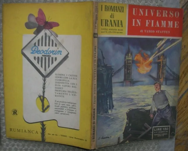I Romanzi Di Urania 44 1954 Universo In Fiamme Di Vargo Statten Ottimo