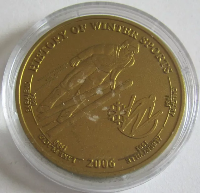 Liberia 5 Dollars 2006 Olympische Winterspiele Skispringen Niob