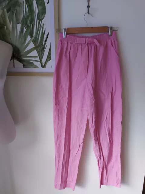 Vintage Katies 10 Pastel Pink High rise Highwaisted Straight pants Barbiecore