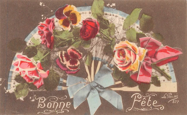 Cartolina Fantasia, E Fiamma Da Fiore, Pensée