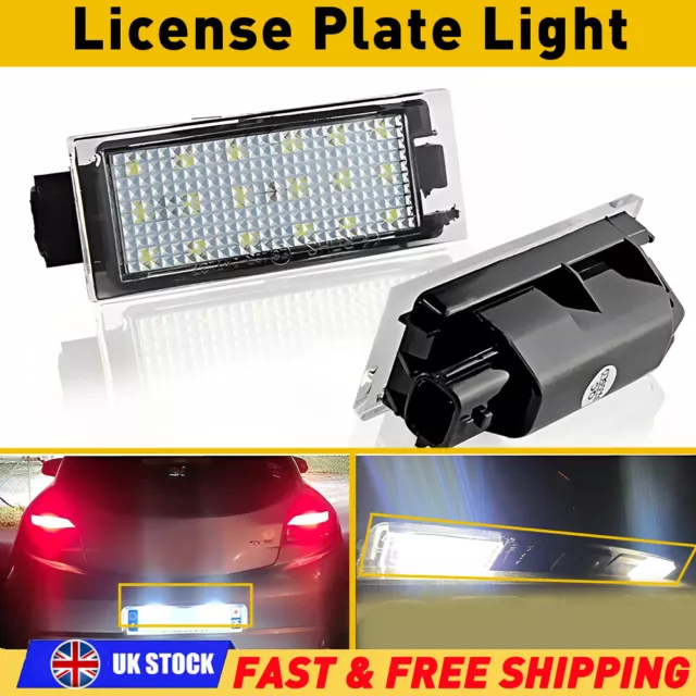 2pc LED License Number Plate Light Lamp For Vauxhall Movano MK II Vivaro 4416659