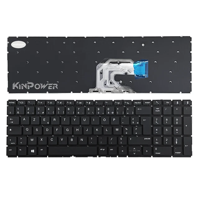 Clavier AZERTY Neuf De Remplacement Pour PC Portable HP 250 G7, 255 G7, 256 G7