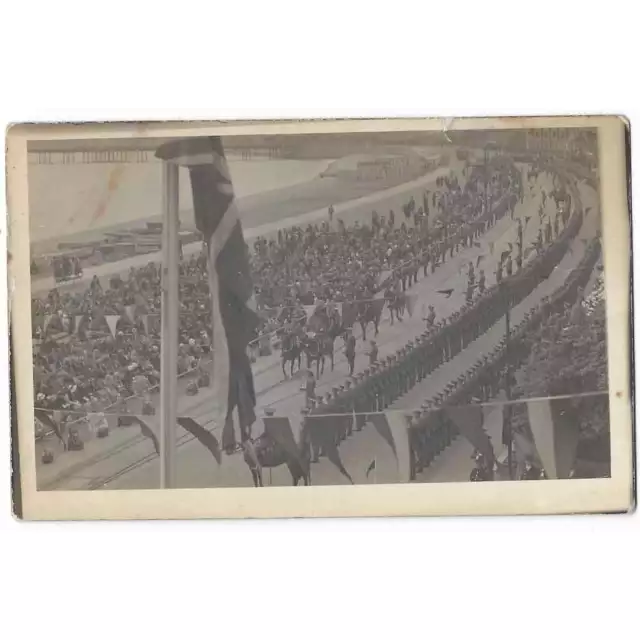 DOVER Military Parade Poss for King's Birthday, RP Postcard Unused